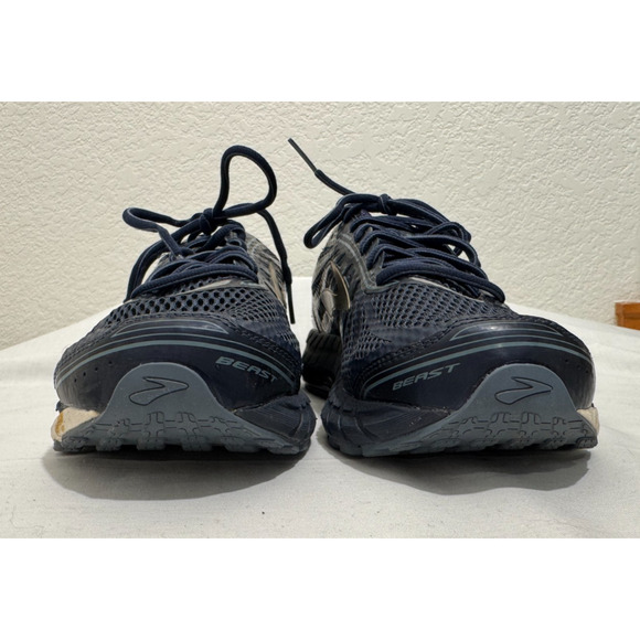 Brooks Beast 16 Men's Size 9.5 2E Wide Running Training Shoes Blue Gold - Picture 7 of 8